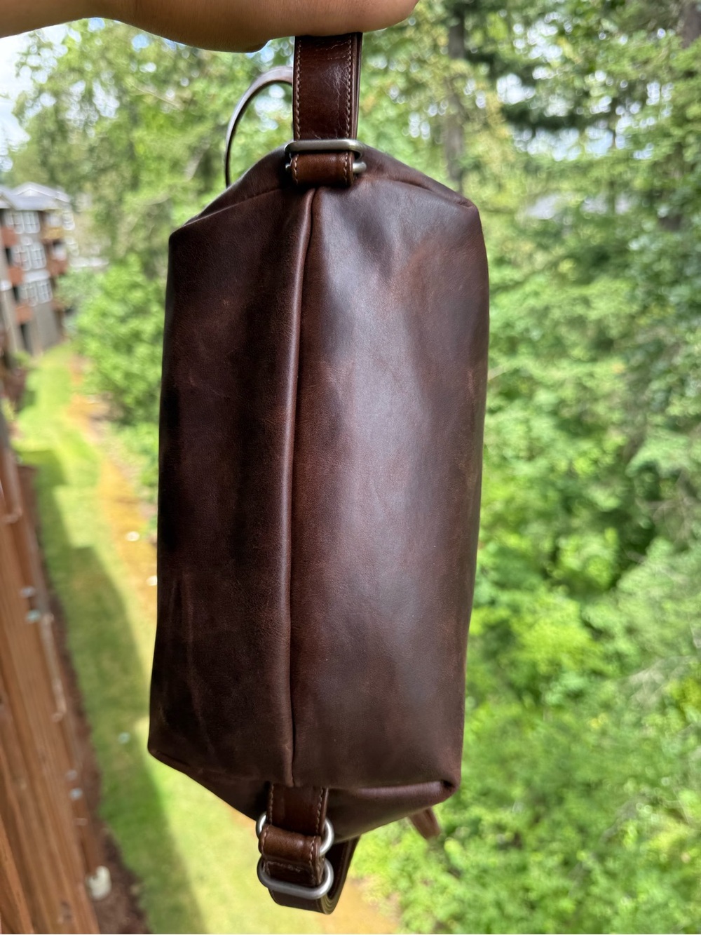 Rough & Tumble Small Duffle in Bourbon & Cognac - Picture 5 of 7